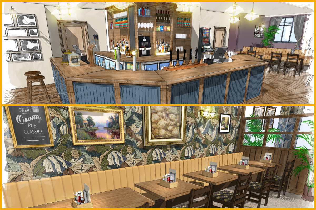 The Clock Tower pub refurbishment designs